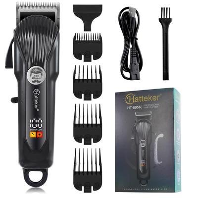 Профессиональные машинки для стрижки волос для мужчин, беспроводной триммер для бороды для мужчин, перезаряжаемый, со светодиодным экраном, 2000 мАч триммер для бороды и волос