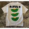 2025 Summer Kiwi Fruit Pattern Print Round Neck T-shirt Gothic Classic Y2K  Men Women Vintage T-shirt Oversized Cotton Tee Tops