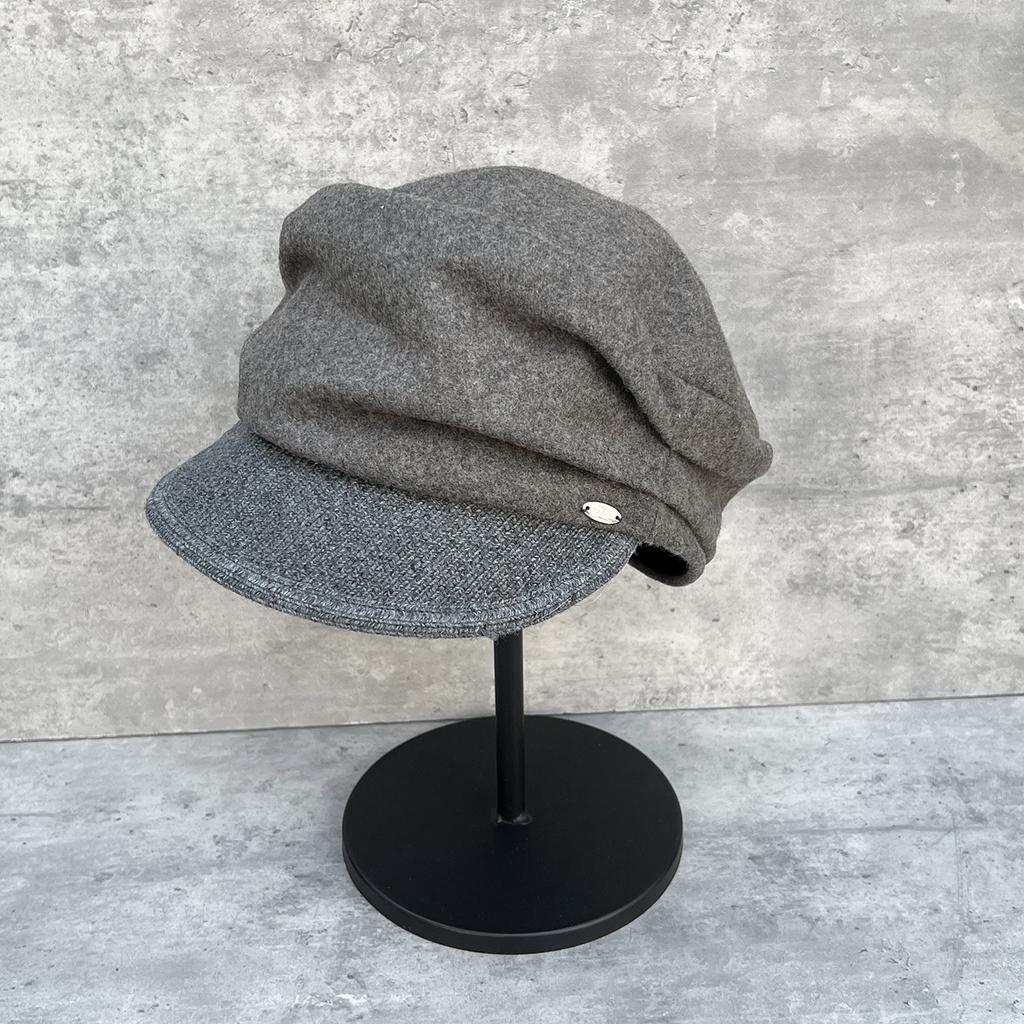 Autumn retro versatile wool blended newsboy hat women's autumn and winter warm super irregular pleated bud hat