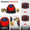 Top Post Battery Disconnect Switch 12V-48V with LED Voltmeter DC 5-60V Battery Kill Switch On/Off Battery Cut Off Switch For Car