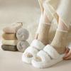 Женские осенне-зимние плюшевые толстые носки-трубы до колена для тепла дома во время сна