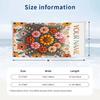Floral Artwork 21 Theme Quick Dry Beach Towel Custom Name Text Print Large Sand Resistant Towel Beach Vacation