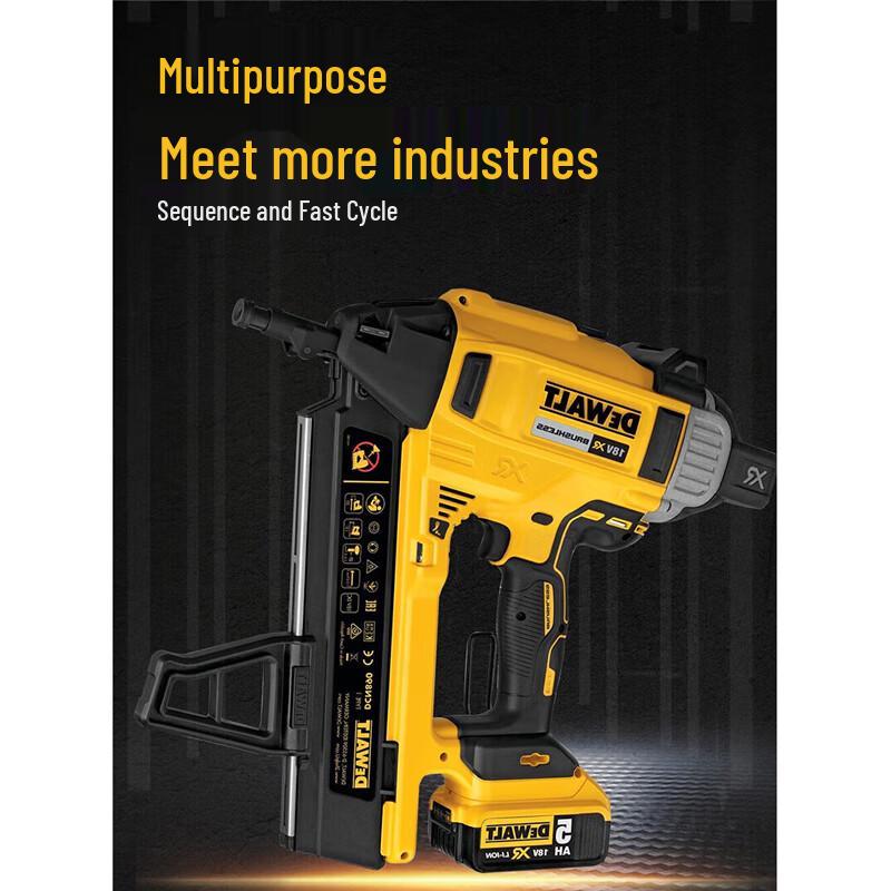 DeWalt 20V XR Бесщеточный гвоздезабиватель по бетону DCN890N CN вилка (адаптер в комплекте)