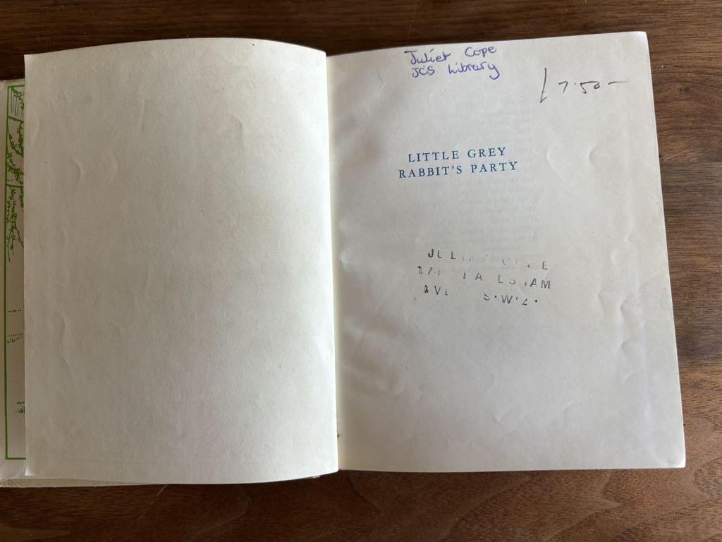 [USED] Rare vintage British children's book: Little Grey Rabbit