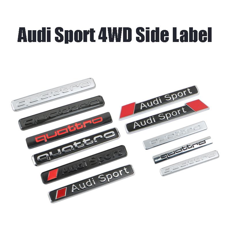 2026 Car Styling Logo Metal Sticker Body Trunk Decal For AN1 Quattro A3 A4 A6 A5 Q5 A1 Q7 Q3 TT S1 RS3 RS4 S3 S4 RS5 RS6 RS7 S5 S6