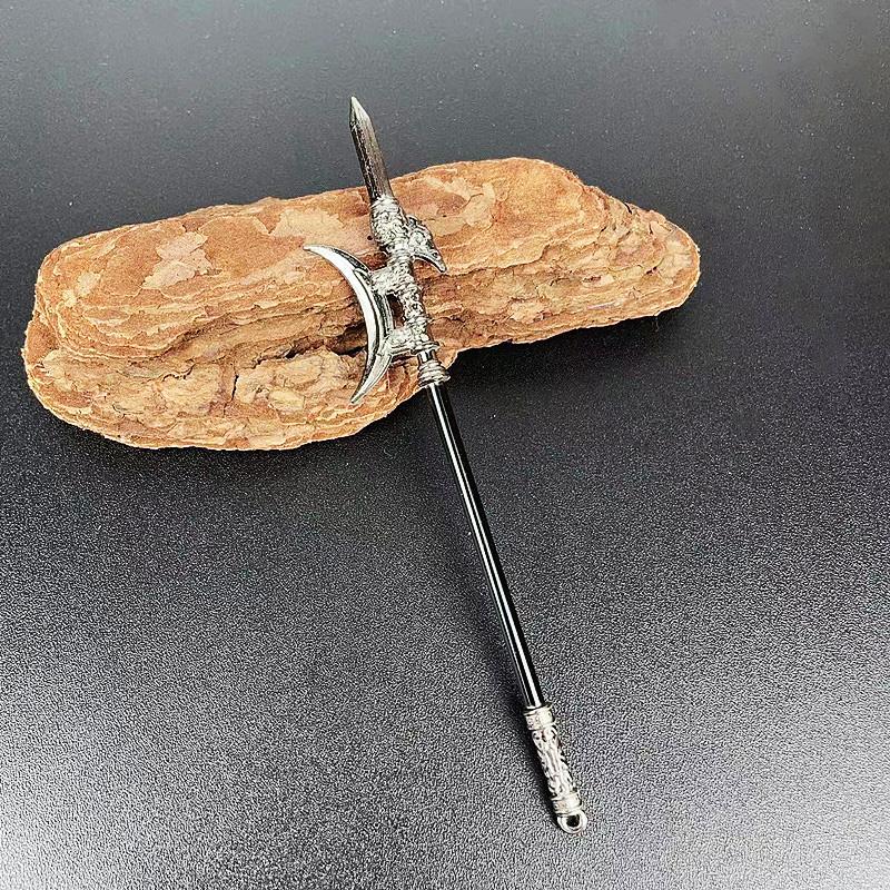 Мини-катана для косплея, декоративный муляж меча, реквизит для декора оружия, китайский металл, миниатюрные настольные аксессуары, ретро-игрушечный нож