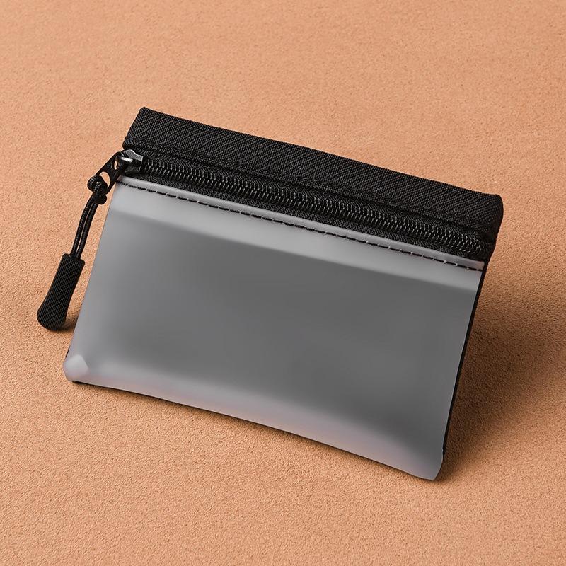 Мини-мешочек для мелочи, простой и портативный, высококачественный тканевый органайзер, на молнии, маленький кошелек, отделение для карт, детский кошелек для монет для студентов.