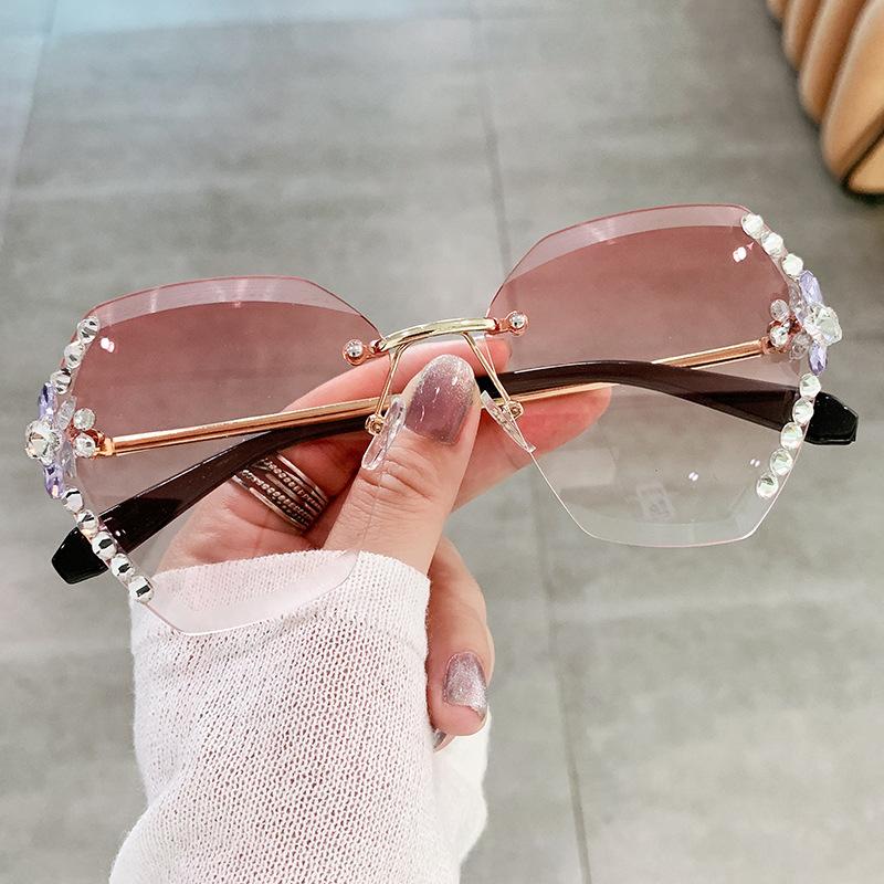 Солнцезащитные очки Diamond Inspired, женские модные солнцезащитные очки Sense Ins, персонализированные очки для уличной фотографии