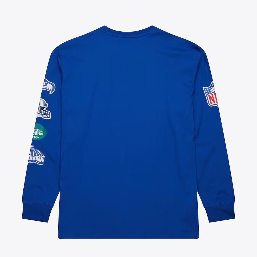 Мужская футболка Mitchell & Ness x NFL Синяя FC8056-SSERYGN