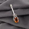 Citrine Pendant, 925 Solid Sterling Silver Gemstone Jewelry, Handmade Pendant, For Thanksgiving Gift