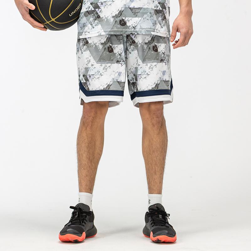 Under Armour Трикотажные шорты для баскетбола Color Block Training, унисекс, белые 21500208-100