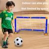 Non-Toxic Folding Mini Football Soccer Ball Plastic Removable Goal Post Net Set High-Strength Kids Indoor Outdoor Child Birthday Gift