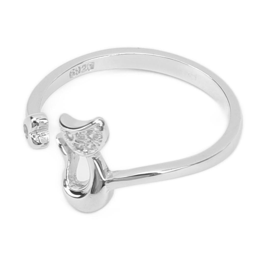 Open Ring Cat Shape Adjustable Lightweight Cute Fashionable Women Ring for Daily Party