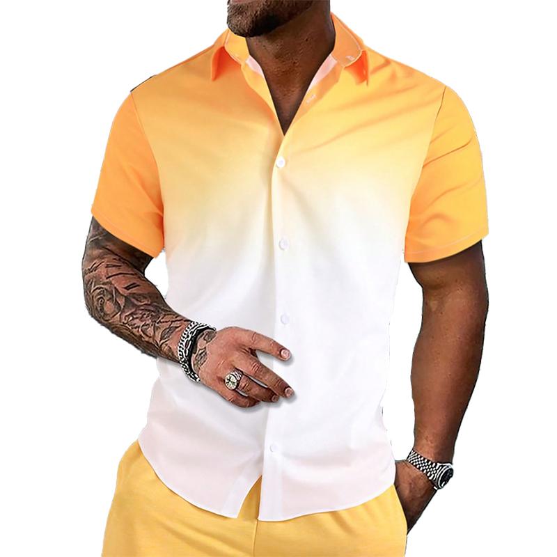 Мужская рубашка с 3D принтом тай-дай, рубашка на пуговицах, повседневная рубашка, летняя рубашка с короткими рукавами, повседневная одежда для отпуска