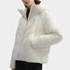 Fila Down Jacket Solid Color Fashion Windproof Warm Hooded Down Coat Women Jackets Fog-Lotus-White F11W443911FIV
