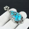 Tibetan Turquoise Gemstone Pendant, 925 Sterling Silver Jewelry Pendant, Natural Turquoise Gemstone Jewelry Pendant For Women, For Gifts