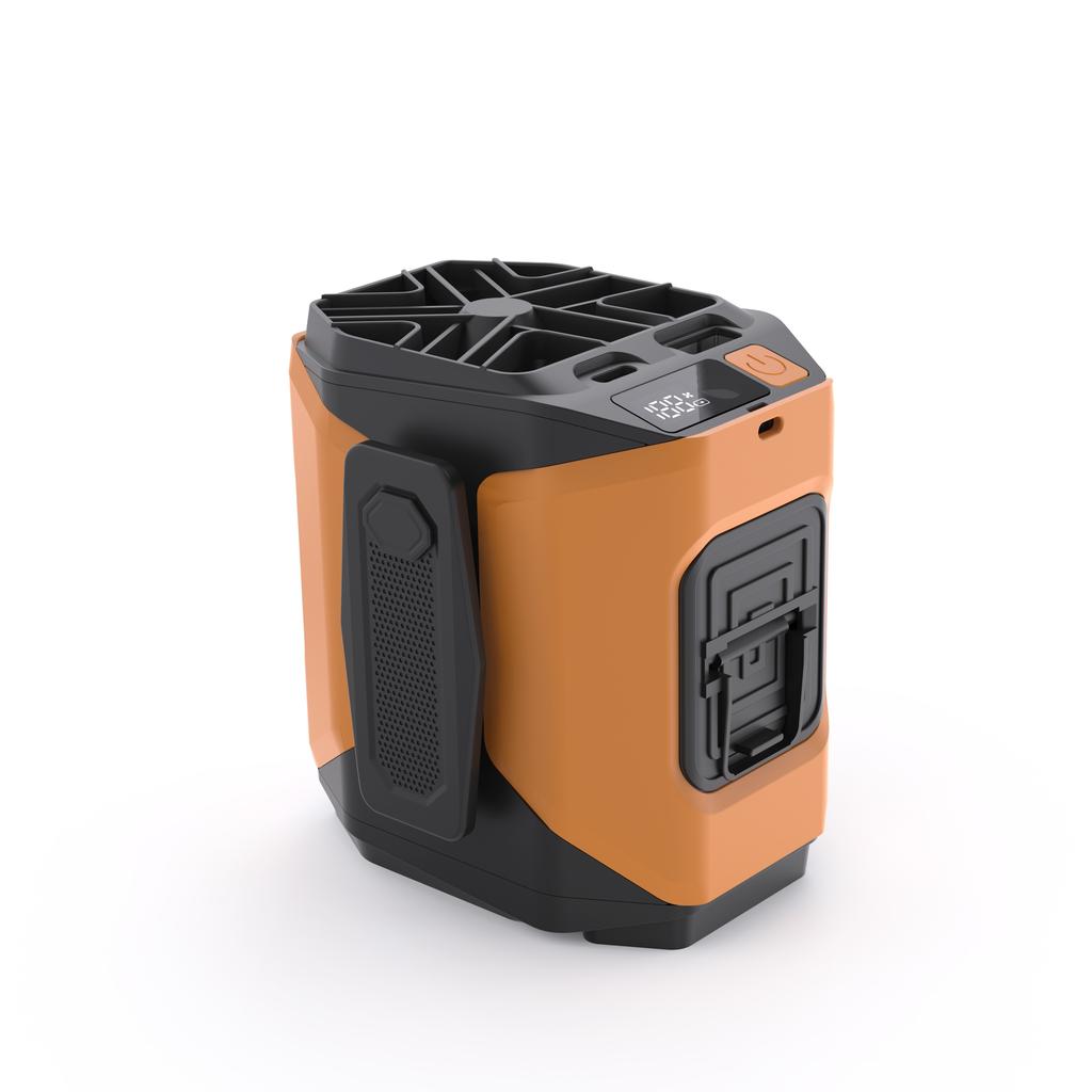 Портативный поясной вентилятор 10000 мАч с функцией Power Bank, светодиодной подсветкой, шейный вентилятор с 5 скоростями, мощным воздушным потоком, охлаждающий вентилятор для работы на открытом воздухе