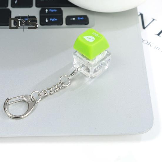 Fidget Toys Keyboard Adult Kids Keychain Stress Relief Toy Exercise Wrist Stress Relief Keychain Fidget Toy Decompression Toy Keychain