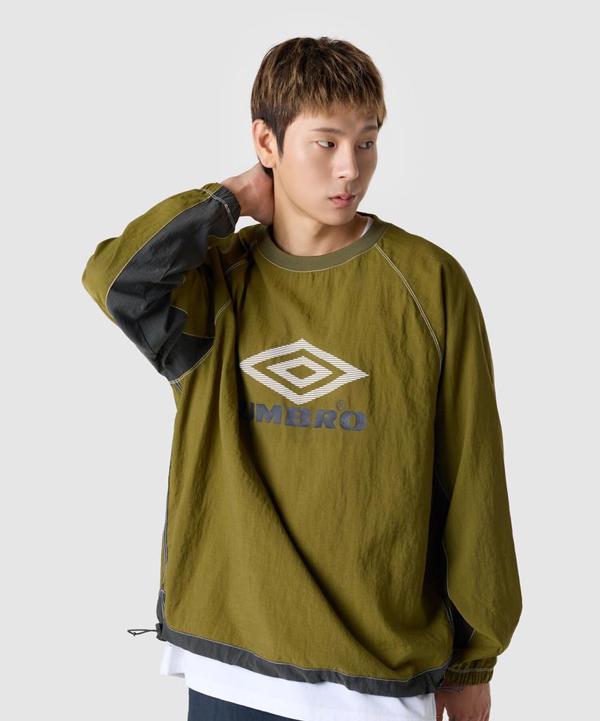 UMBRO Crispy Taslan Long Sleeve Piste Green (Uq321Cwt92) (A Type)