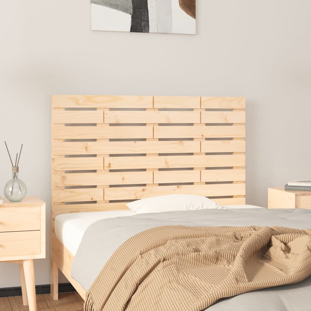 Wall Mounted Headboard 96 x 3 x 63 cm Solid Pine Wood
