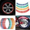Auto Personality Wheel Decoration Wheel Sticker Reflective Rim Tape Tire Strips Motorbike  Decals