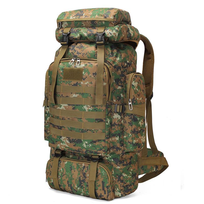 Большая вместительная сумка для альпинизма, рюкзак для бега по пересеченной местности, 65 литров, рюкзак для активного отдыха, камуфляжный рюкзак