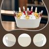 Galvanized Oval Ice Bucket for Drinks, Champagne Bucket, Bar, Restaurant, Parties, Family