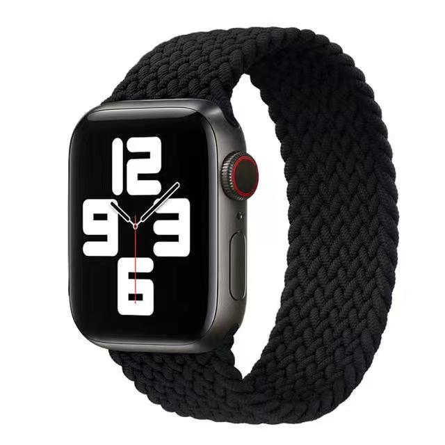 Плетеная петля Solo для Apple Watch Band 44 мм, 40 мм, 45 мм, 41 мм, 49 мм, 42 мм, 38 мм, эластичный браслет IWatch Series 7, 3 SE, 6, 8, ультра-ремешок для ремешка для наручных часов