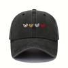 Кепка с принтом «Любовь» на День святого Валентина, ретро, легкая, стирающаяся, регулируемая, женская, солнцезащитная