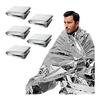 Fogman emergency sheet лист для экстренных ситуаций предотвращение стихийных бедствий большой формат легкий компактный 160 см x 210 см набор из 5 шт. (Серебряный)