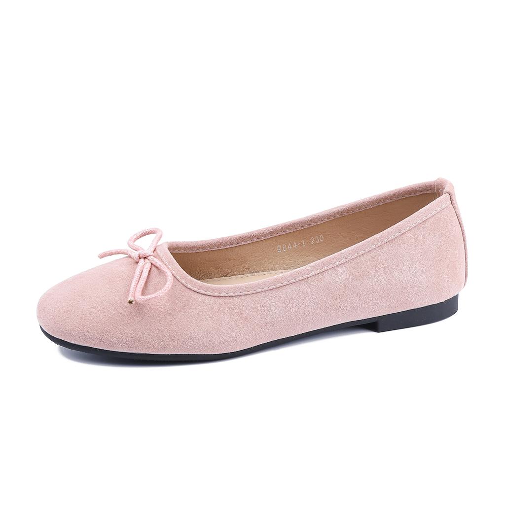 Flat Shoes Women's High-end Comfortable Soft-soled Casual Shoes Women Wear Light and Shallow Single Shoes Women's Soft Leather Is Not Tired