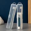 Multifunctional Travel Toothbrush Holder Clear Plastic Cosmetic Organizers Portable Storage Case for Bathroom Use