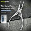 Легкие портативные многофункциональные плоскогубцы из алюминиевого сплава для рыболовных приманок