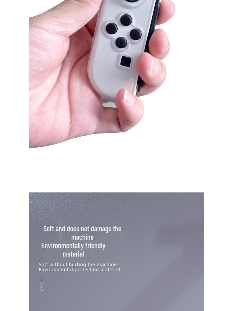 Силиконовый чехол из ТПУ для контроллера Nintendo Switch OLED с аксессуарами Joy-Con и колпачком для стика