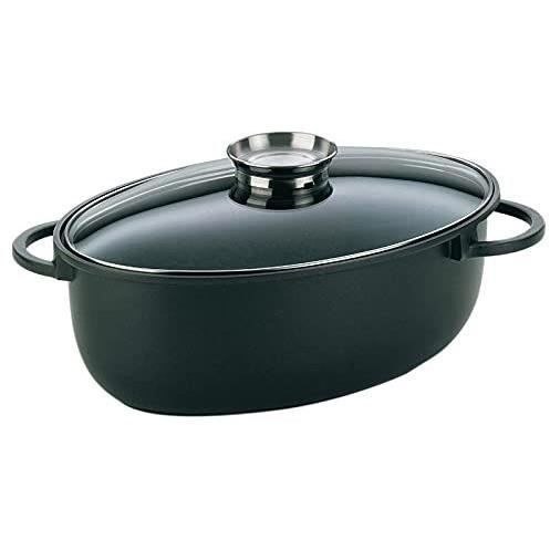 Cocotte à braiser - KELA - Ovale - Fonte d'aluminium - Revêtement Greblon - Tous feux