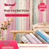 Eco-Friendly Odorless Wood Grain PVC Wall Sticker for Home Décor In Living Rooms and Bedrooms