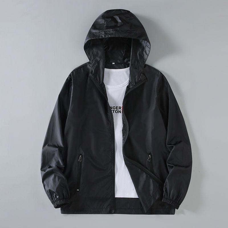 Мужская летняя солнцезащитная одежда: Ультратонкая, прохладная, дышащая куртка с капюшоном и защитой от ультрафиолета