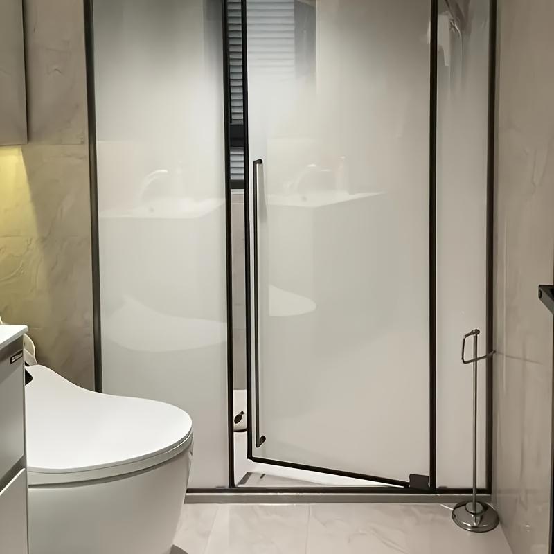 Один рулон, Конфиденциальная оконная наклейка - Офис, Ванная комната и Дом Матовая стеклянная пленка - Полупрозрачная и Непрозрачная - Статическое прилипание - Блокирует подглядывания и блики