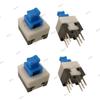 Vertical Self-Locking 7x7 High Head Button Switch, Double Row, Six-Pin, No-Lock