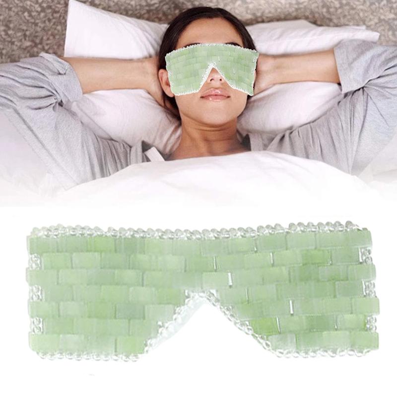 Natural Jade Eye Mask Massager Cooling Jade Eye Mask Eye For Eye Relax Sleep Massager Mask Tools Mask Care Stone Face Sleep