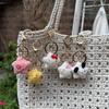 Wholesale Crochet Pendant Cartoon Little Star High Quality Cotton Thread Hand DIY Decorative Gift Clothing Decoration Cute Stars