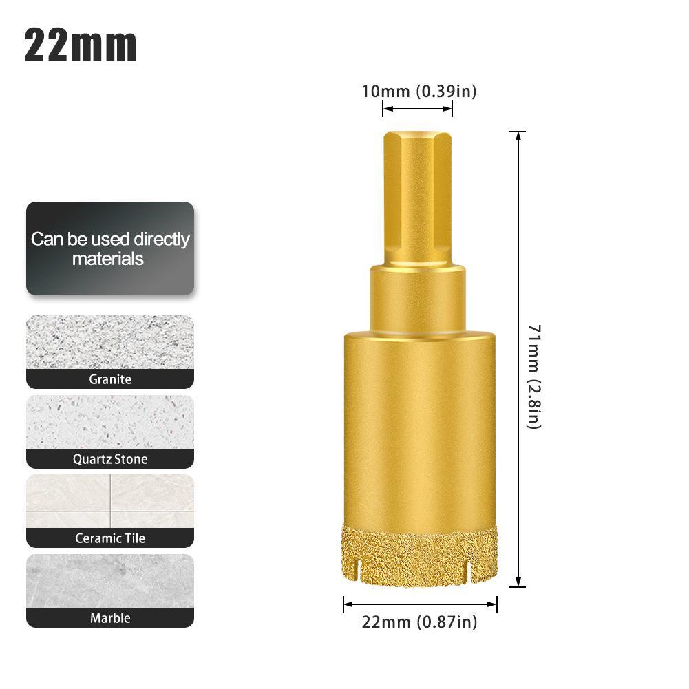 Многофункциональное сухое сверло для плитки: мрамор, керамогранит, гранит и стекло — идеально подходит для легкого сверления отверстий