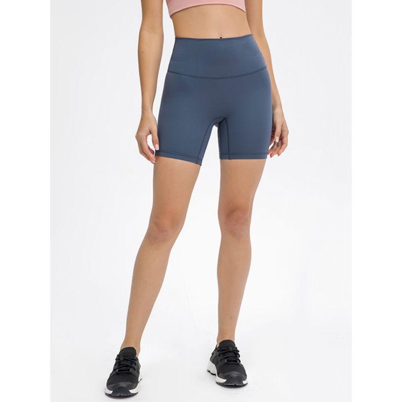 Lulu Seamless Female Summer High Waist Hip Lifting Yoga Shorts
