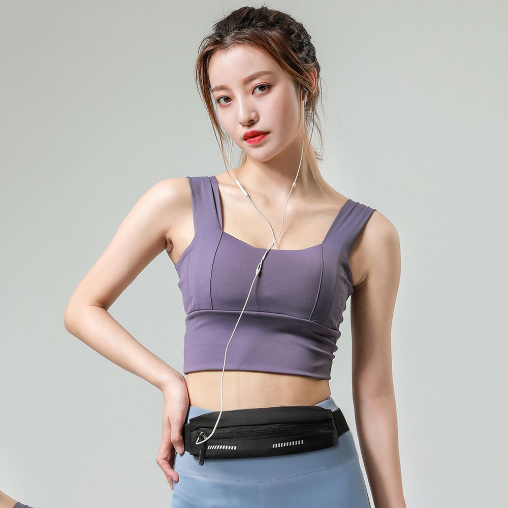 Men Women Adjustable Exercise Gym Phone Pouch Waist Pack Sports Bag Waist Bag