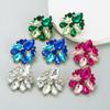 Irregular Crystal Rhinestone Stud Earrings Piercing Earring Women Jewelry Accessories