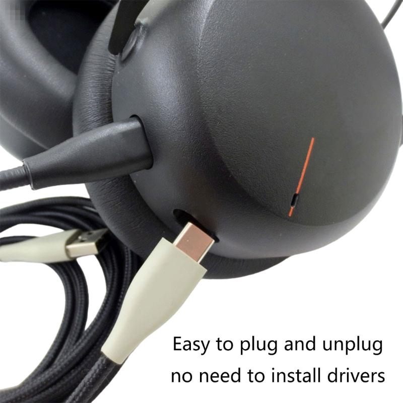 Replacement USB Headphones Cable PVC Wire for MMX 150 Headphones