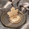 Decorative Autumn Centerpiece Wooden Candle Holder Halloween Tea Light Holder Pumpkin/Mushroom/Maple Leaf/Hedgehog for Table Centerpieces Fall Theme
