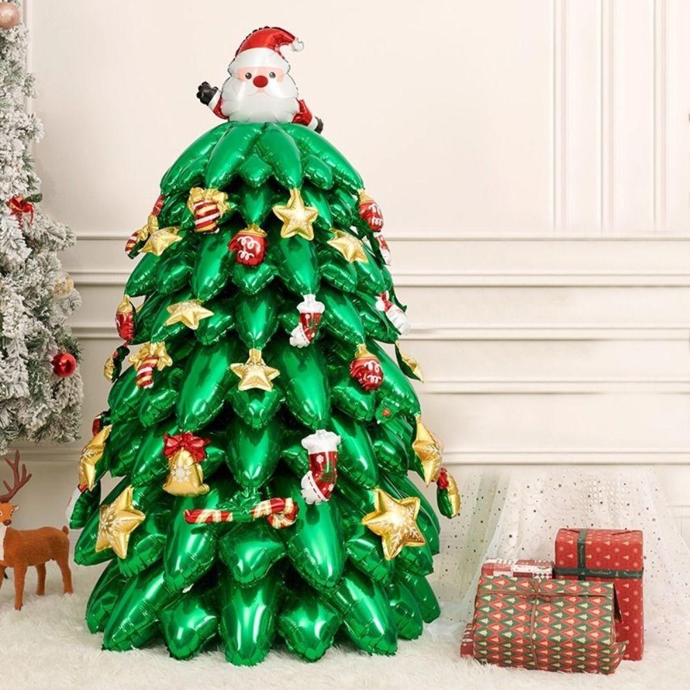 DIY Large Inflatable Balloon Aluminum Film Christmas Tree Balloon  Seasonal Celebrations
