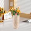 Wood Vase Plant Pot Desktop Ornament Flower Arrangement Container Decorative Rustic Versatile for