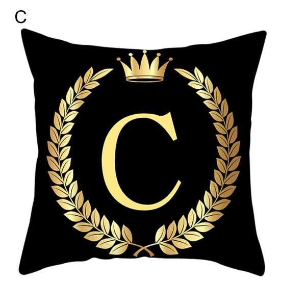 Наволочки декоративные, не раздражающие кожу, моющиеся, черные, золотые, наволочки для подушек для дома